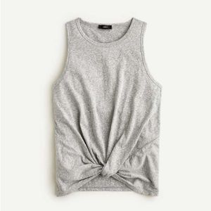J. Crew Slub twist-front tank